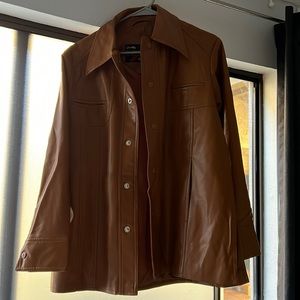 Vintage brown leather jacket